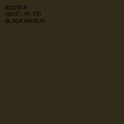 #332B19 - Black Marlin Color Image